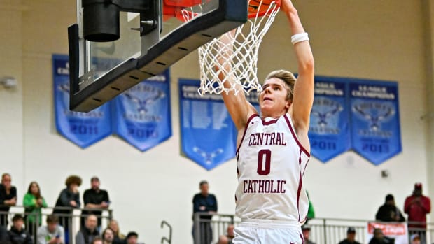Central Catholic Cascade Christian boys basketball Les Schwab Invitational December 26 2023 Leon Neuschwander 52